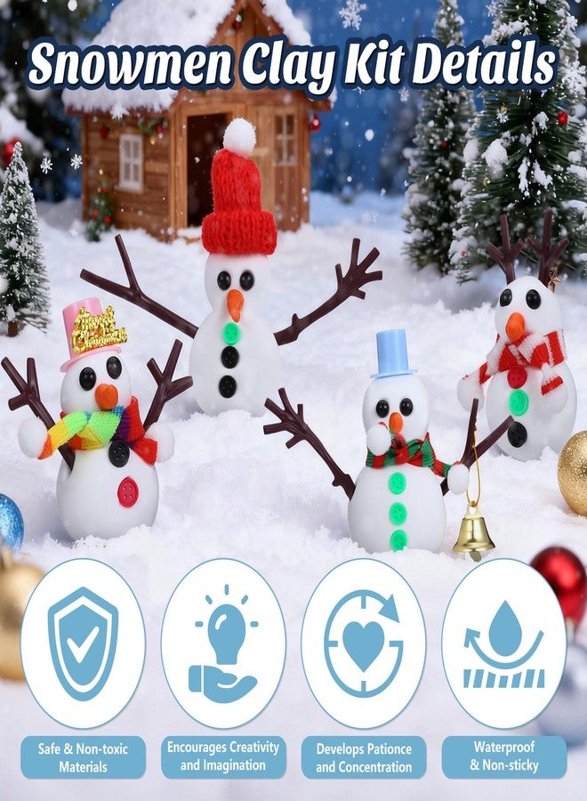 Naler 12 Pack Build A Snowman Kit - DIY Snowman Kit for Holiday Gift, Christmas Crafts for Kids, Stocking Stuffers, Party Favor - Image 3